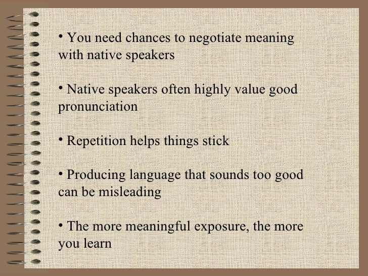 principles of first language acquisition Language acquisition principles